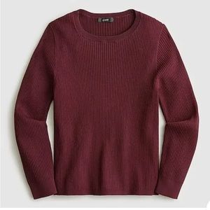 J Crew Maroon ribbed sweater